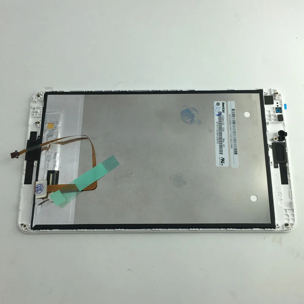 Фото Жк дисплей с сенсорным экраном 8 дюймов дигитайзер датчик в сборе белой рамкой