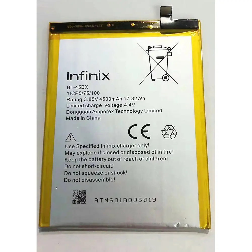 High Quality 4500mAh BL-45BX Battery For Infinix Note 3 X601 Note3 BL45BX Smartphone
High Quality 4500mAh BL-45BX Battery For Infinix Note 3 X601 Note3 BL45BX Smartphone