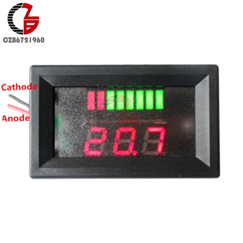 DC 12V Red LED Digital Voltmeter Acid Lead Battery Indicator Battery Capacity Tester Monitor Detector Voltage Meter
DC 12V Red LED Digital Voltmeter Acid Lead Battery Indicator Battery Capacity Tester Monitor Detector Voltage Meter