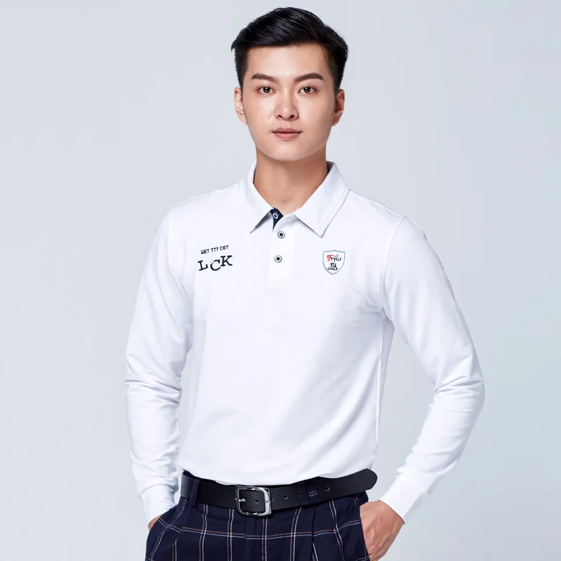 2019 Golf Shirts Summer Stand Collar Short Sleeve Shirt Sportswear Men'S Clothes Classical Brand Apparel D0664 | Спорт и