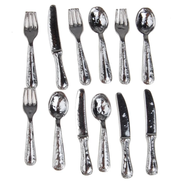 1:12 Scale Dollhouse Miniature Kitchenware Dinnerware Set, Spoon Fork Silverware Tableware Set Dolls House Decoration
1:12 Scale Dollhouse Miniature Kitchenware Dinnerware Set, Spoon Fork Silverware Tableware Set Dolls House Decoration