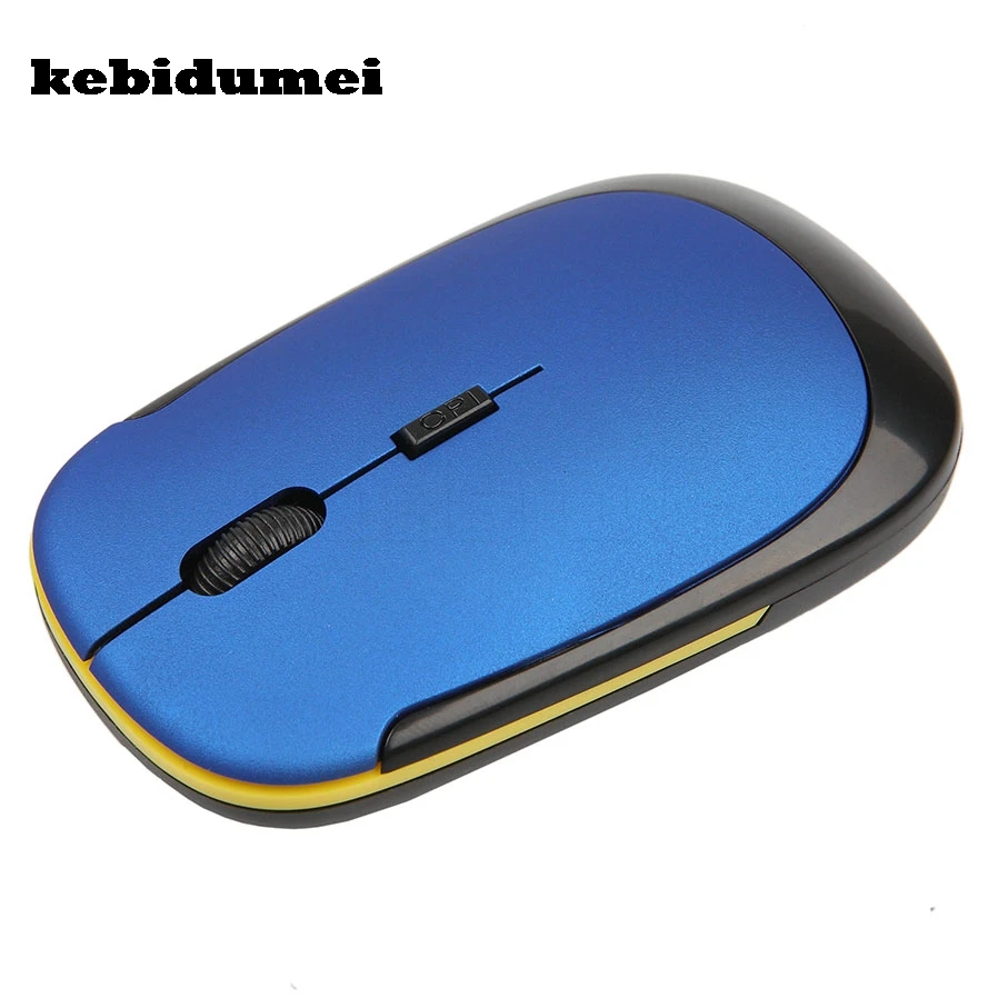 Оптовая продажа 1 шт. новая тонкая беспроводная оптическая мышь kebidumei Mini USB 2 4 ГГц