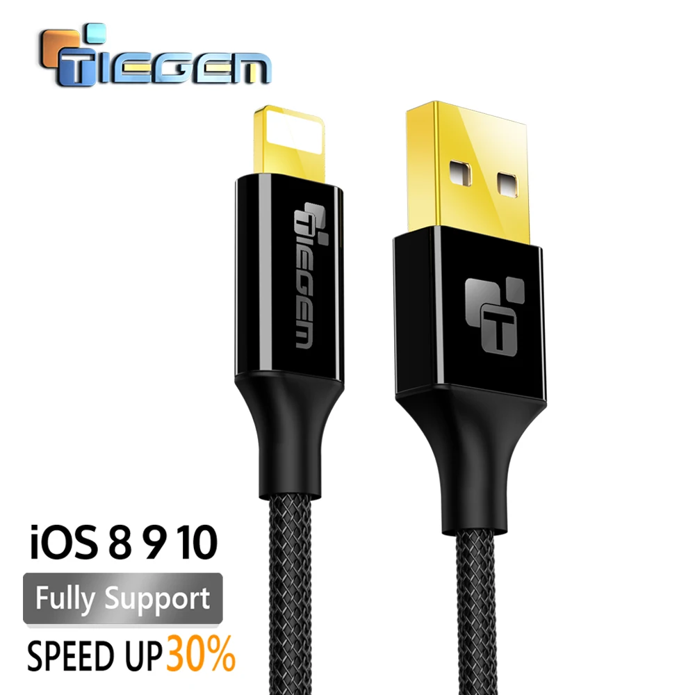 

TIEGEM USB Charger Cable for iPhone 5 5s 6s 6 7 Plus Mobile Phone Cable Data Sync wire cord 1m 2m 3m Charging Cable for iOS 9 10