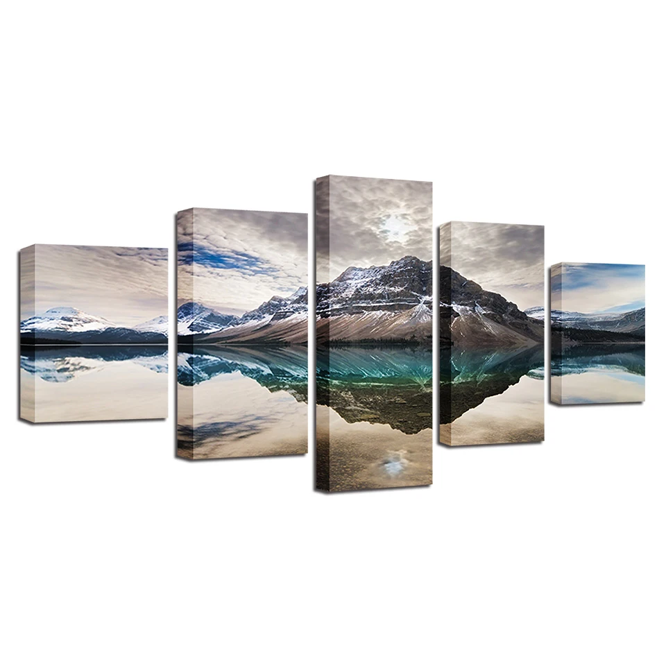 Modular Poster Prints Art 5 Pieces Mountain Lake HD Pictures Natural Landscape Canvas Paintings Home Living Room No Framed
Modular Poster Prints Art 5 Pieces Mountain Lake HD Pictures Natural Landscape Canvas Paintings Home Living Room No Framed
