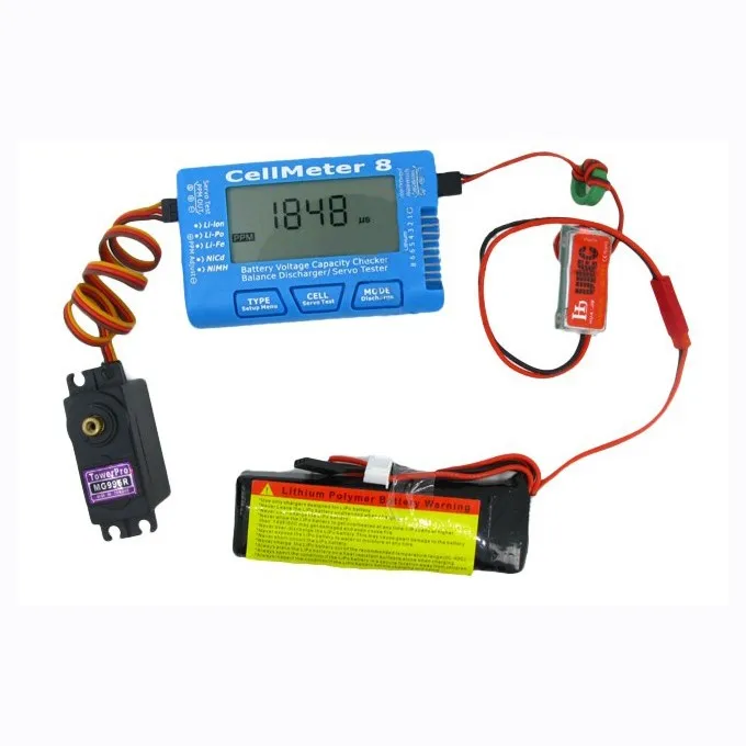 Батарея ёмкость Checker Servo Тестер RC CellMeter 8 со светодиодной подсветкой для 2 8S LiPo LiFe Li