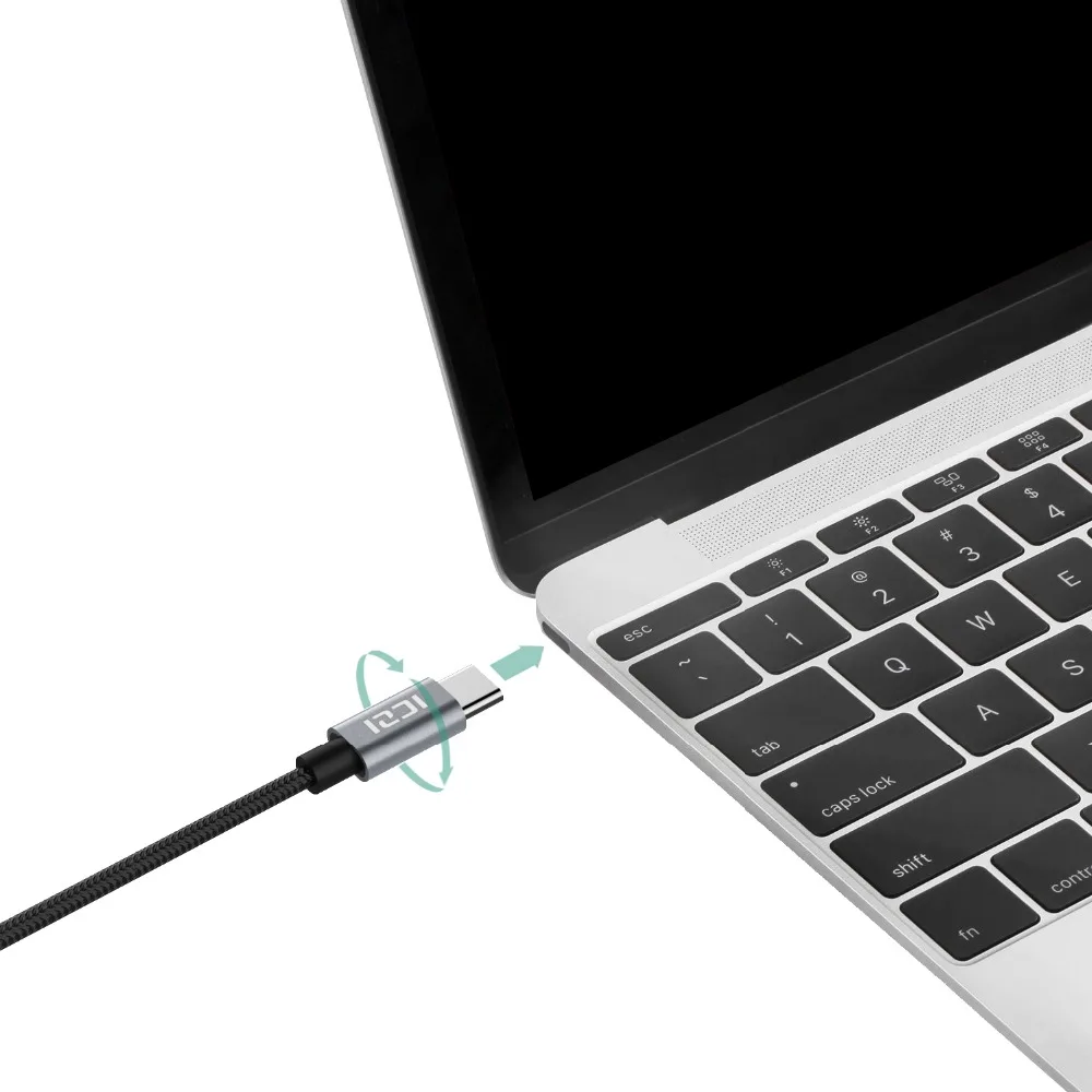 ICZI 1m 2m type C to кабель штекер-штекер для синхронизации данных зарядный USB-C MacBook Pro Google