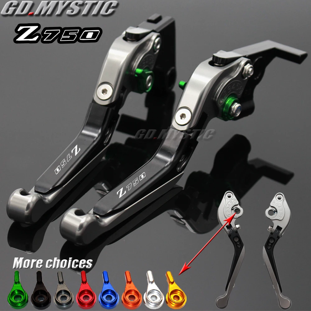 For KAWASAKI Z750 Z 750 2007-2012 Motorcycle Accessories Folding Extendable Brake Clutch Levers LOGO Z750
For KAWASAKI Z750 Z 750 2007-2012 Motorcycle Accessories Folding Extendable Brake Clutch Levers LOGO Z750