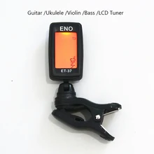 LCD Tuner Guitar Ukulele Violin Bass Tuner ET37 Button Battery Electronic Digital Tuner Musical Instruments Accessories