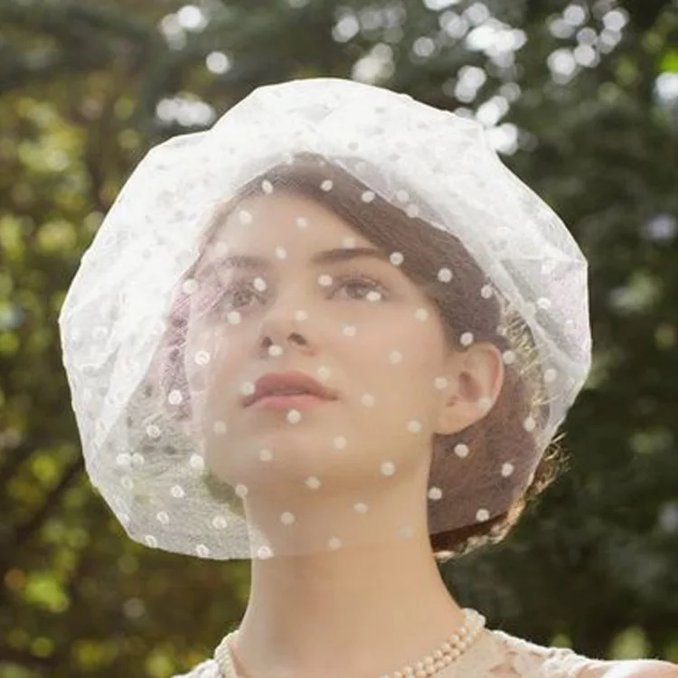 Vintage Retro Dotted Net Women's Bridal Hats and Fascinators with Comb Bridal hair Bow Accessories 2019
Vintage Retro Dotted Net Women's Bridal Hats and Fascinators with Comb Bridal hair Bow Accessories 2019