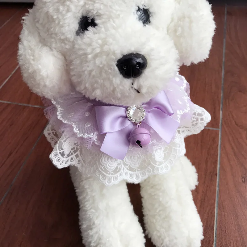 Handmade Pet Dog Products Collars for Puppy Lace With Bell Jewelry Necklace Fashion Bow Collars for Dogs Accessories
Handmade Pet Dog Products Collars for Puppy Lace With Bell Jewelry Necklace Fashion Bow Collars for Dogs Accessories