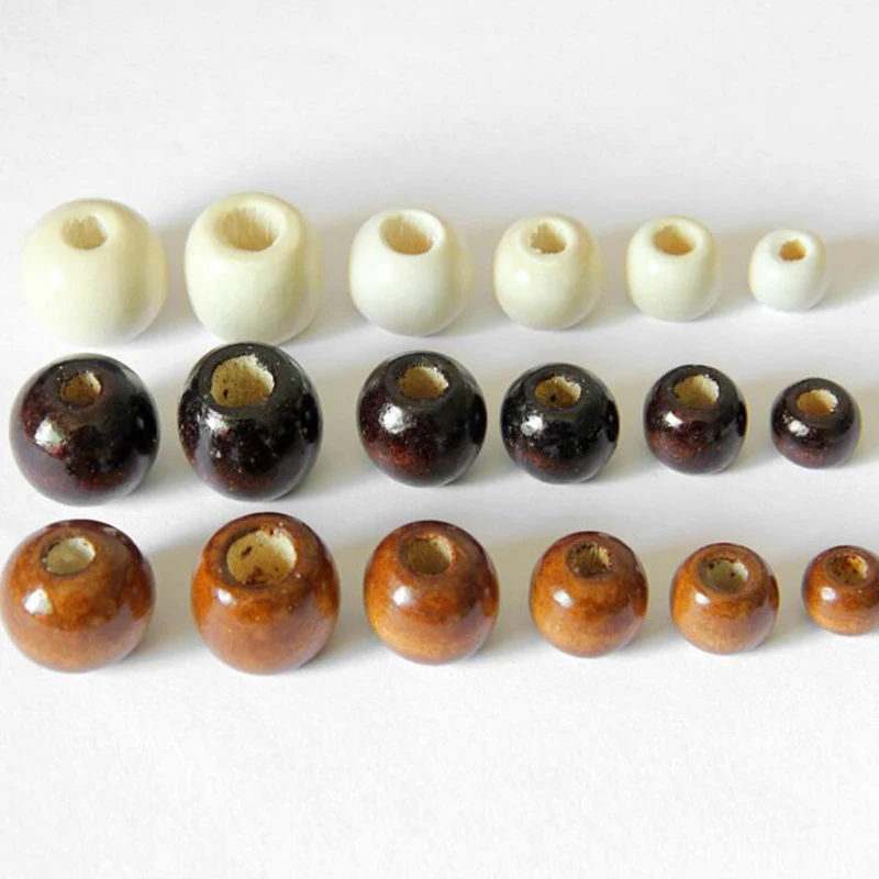 50pcs/lot Brown White Natural Wood Beads 9x10 11x12 13x14 15x16 17x18mm Oval Big Hole Wooden Space Bead for DIY Jewelry Making
50pcs/lot Brown White Natural Wood Beads 9x10 11x12 13x14 15x16 17x18mm Oval Big Hole Wooden Space Bead for DIY Jewelry Making