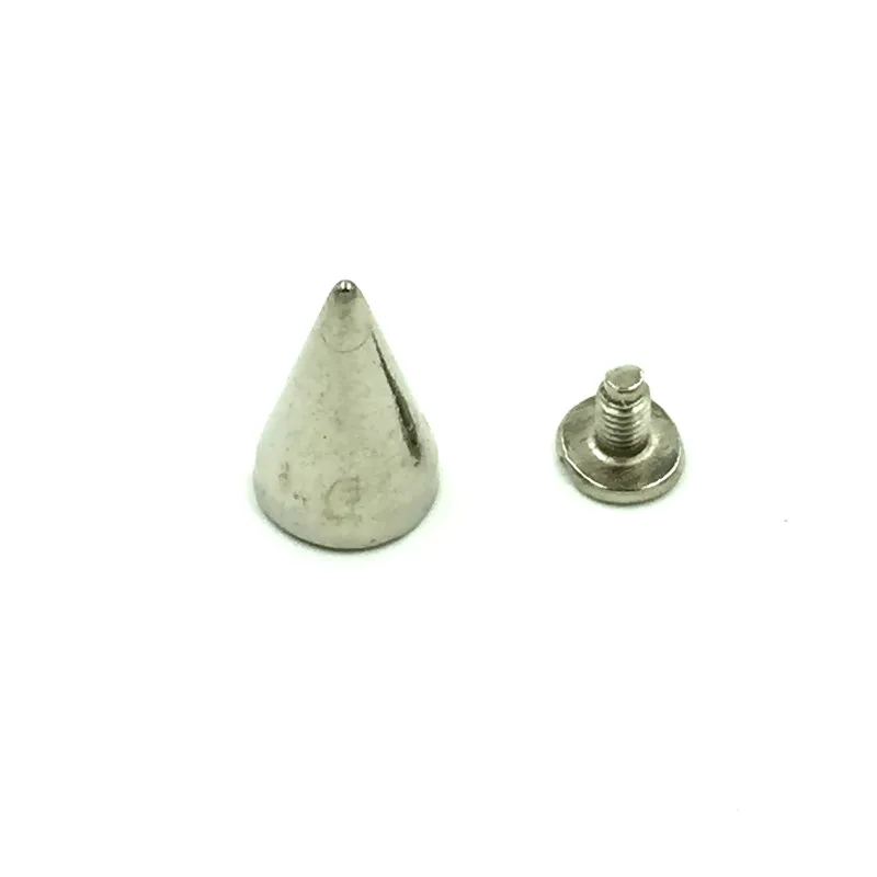 30Sets High Quality Silver Tone Punk Cone Garment Rivets Spike Studs Spots Bag Shoes Making 15x9.5mm
30Sets High Quality Silver Tone Punk Cone Garment Rivets Spike Studs Spots Bag Shoes Making 15x9.5mm