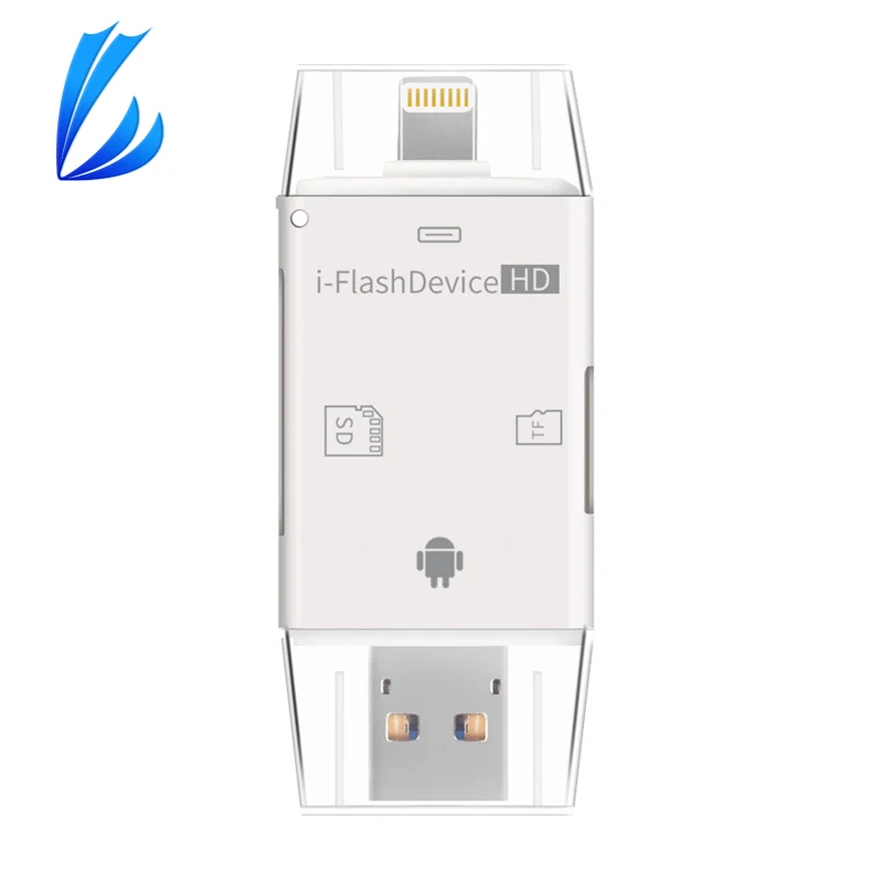 LL TRADER для OTG USB SD кард ридер HD Micro и TF карта памяти адаптер мульти карты iPhone 8/Andriod/PC