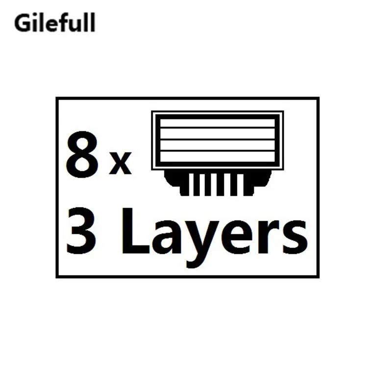 8pcs/lot High quality Razor Blades for Men 3 layers Shaving Razor Blade Compatible for Mache 3 Machine
8pcs/lot High quality Razor Blades for Men 3 layers Shaving Razor Blade Compatible for Mache 3 Machine