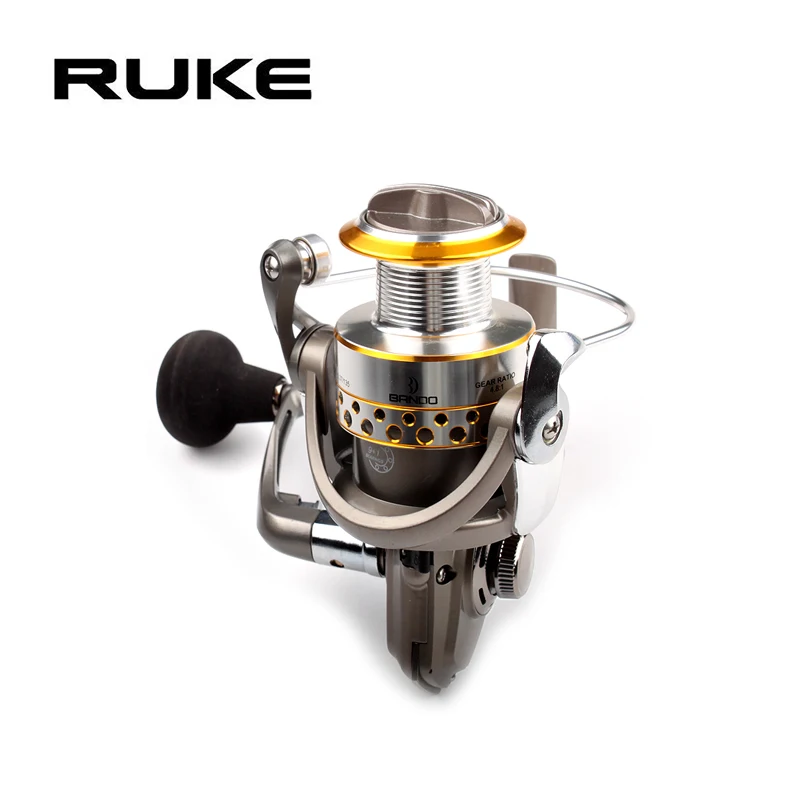 RUKE Fishing Spinning Reel Gear Ratio 5.2:1 Bearing 9+1 Aluminum Alloy Spool Model 2000-5000 Model High Quality Spinning Reel
RUKE Fishing Spinning Reel Gear Ratio 5.2:1 Bearing 9+1 Aluminum Alloy Spool Model 2000-5000 Model High Quality Spinning Reel