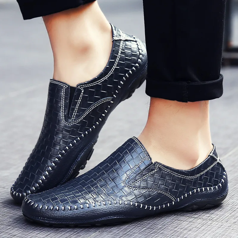 Nice Handmade Leather Shoes Men Loafers Breathable Men Shoes Casual High Quality Brown Black Blue
Nice Handmade Leather Shoes Men Loafers Breathable Men Shoes Casual High Quality Brown Black Blue