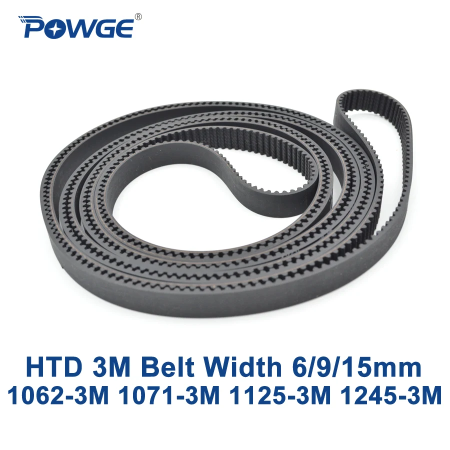POWGE HTD 3M Timing belt C=1062 1071 1125 1245 width 6/9/15mm Teeth 354 357 375 415 HTD3M synchronous 1071-3M 1125-3M 1245-3M
POWGE HTD 3M Timing belt C=1062 1071 1125 1245 width 6/9/15mm Teeth 354 357 375 415 HTD3M synchronous 1071-3M 1125-3M 1245-3M