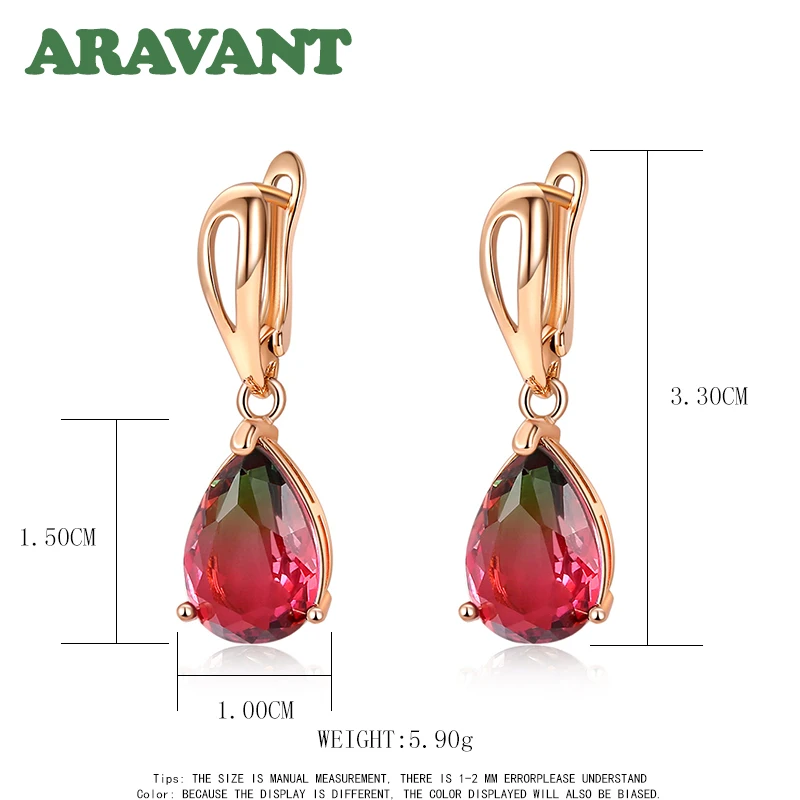 New Brand Tourmaline Color Zirconia Water Drop Dangle Earrings For Women Wedding Party Jewelry
New Brand Tourmaline Color Zirconia Water Drop Dangle Earrings For Women Wedding Party Jewelry