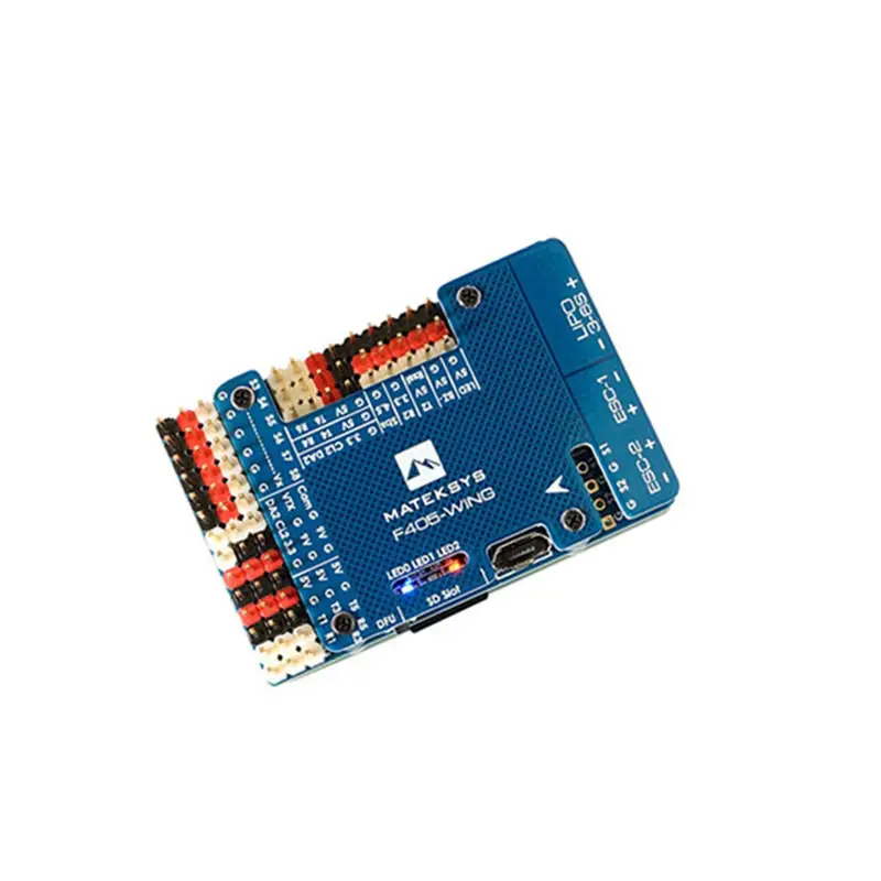 Matek Systems F405-WING (New) STM32F405 Flight Controller Built-in OSD for RC Airplane Fixed Wing
Matek Systems F405-WING (New) STM32F405 Flight Controller Built-in OSD for RC Airplane Fixed Wing