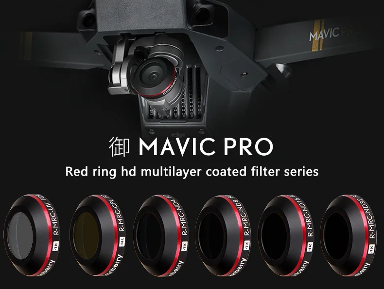 New MavicPro ND light reduction mirror CPL polarization polarizer UV filter for DJI MAVIC PRO
New MavicPro ND light reduction mirror CPL polarization polarizer UV filter for DJI MAVIC PRO