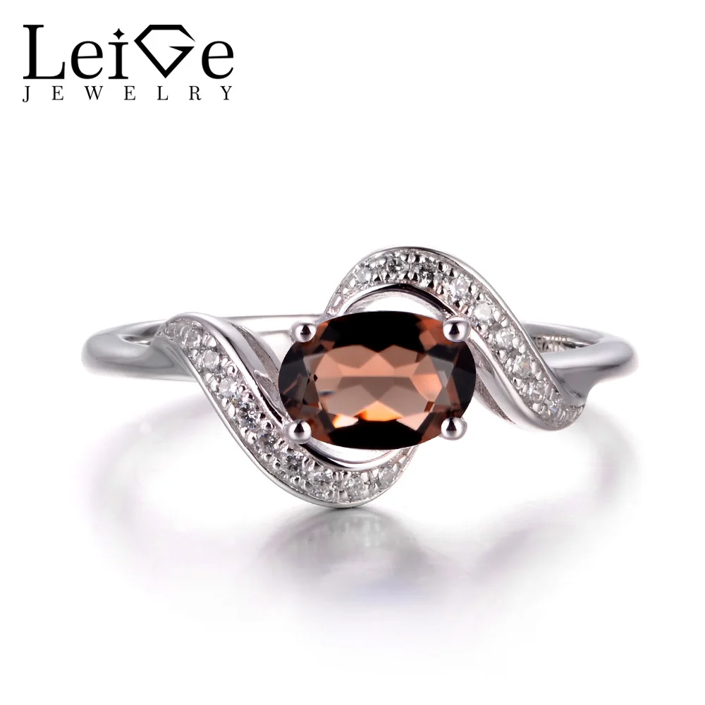 LeiGe Jewelry Natural Smoky Quartz Rings Unique Wedding Rings Oval Cut Brown Gems Rings Solid 925 Sterling Silver Fine Jewelry
LeiGe Jewelry Natural Smoky Quartz Rings Unique Wedding Rings Oval Cut Brown Gems Rings Solid 925 Sterling Silver Fine Jewelry