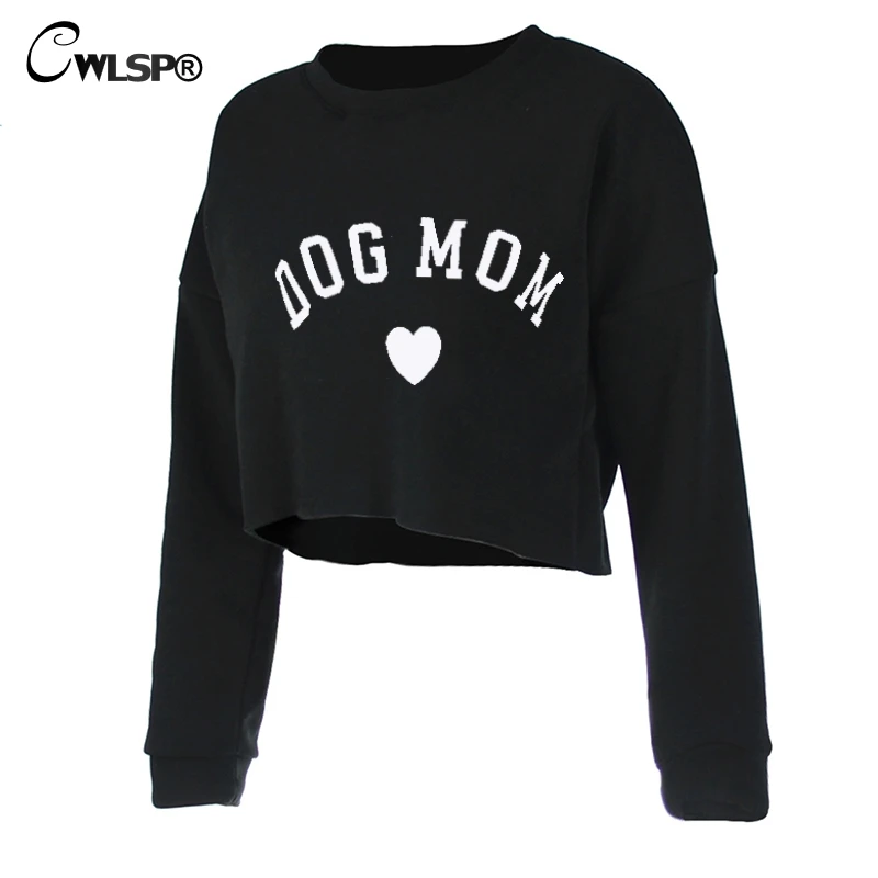 CWLSP DOG CAT MOM Funny Letter Print Sweatshirt For Women Sexy Long Sleeve Crop Tops Warm Female Autumn Clothes QA2789
CWLSP DOG CAT MOM Funny Letter Print Sweatshirt For Women Sexy Long Sleeve Crop Tops Warm Female Autumn Clothes QA2789