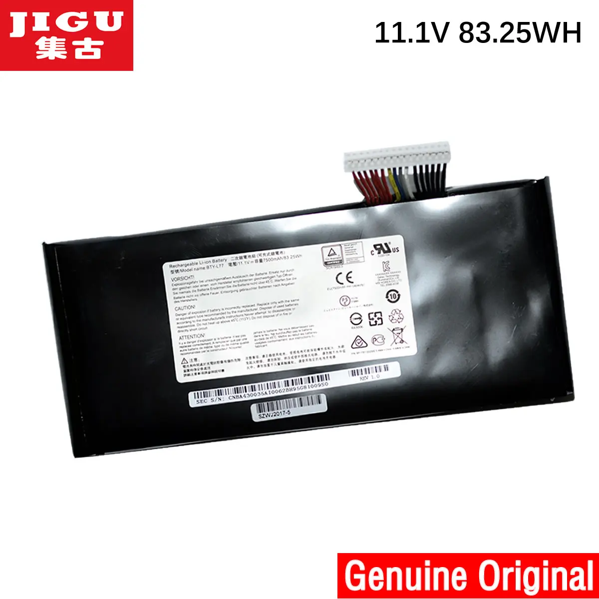 Оригинальный аккумулятор JIGU BTY-L77 для ноутбука MSI 2PE-022CN 2QD-1019XCN 292XCN 2QE-209CN 212CN GT72 GT72S Tobii
Оригинальный аккумулятор JIGU BTY-L77 для ноутбука MSI 2PE-022CN 2QD-1019XCN 292XCN 2QE-209CN 212CN GT72 GT72S Tobii