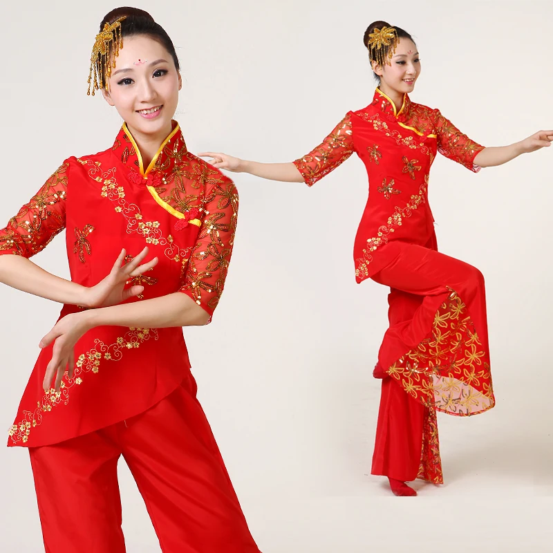 2017 Real Disfraces Chinese Folk Dance Clothing New Spring Costumes Female Yangko Wear Classical Fan Costume Stage Performance
2017 Real Disfraces Chinese Folk Dance Clothing New Spring Costumes Female Yangko Wear Classical Fan Costume Stage Performance