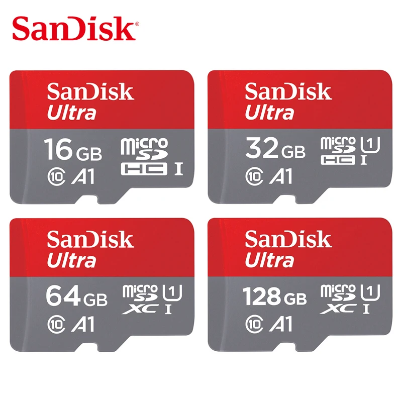 Original SanDisk Memory card 16GB 32gb MicroSD 64gb 128GB 200GB 256gb 400Gb up to 98Mb/s read speed Class10 micro SD card
Original SanDisk Memory card 16GB 32gb MicroSD 64gb 128GB 200GB 256gb 400Gb up to 98Mb/s read speed Class10 micro SD card