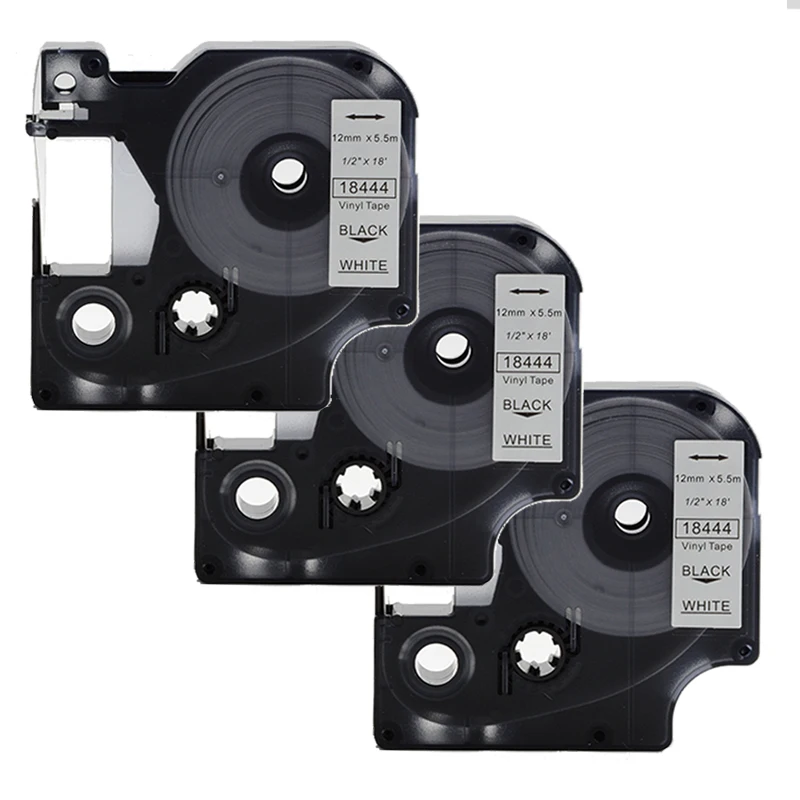 3pk 18444 черный/белый для DYMO Rhino IND виниловые этикетки Rhino 12 мм лента для маркировки промышленный картридж, винил для печати этикеток
3pk 18444 черный/белый для DYMO Rhino IND виниловые этикетки Rhino 12 мм лента для маркировки промышленный картридж, винил для печати этикеток