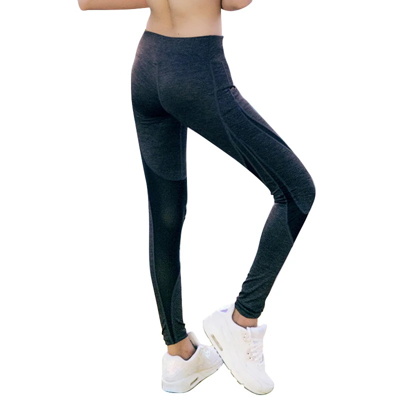 Women Running Leggings Sports Woman Tights Training Trousers Quick Drying Fabric Splicing Ladies Fitness Clothes | Спорт и