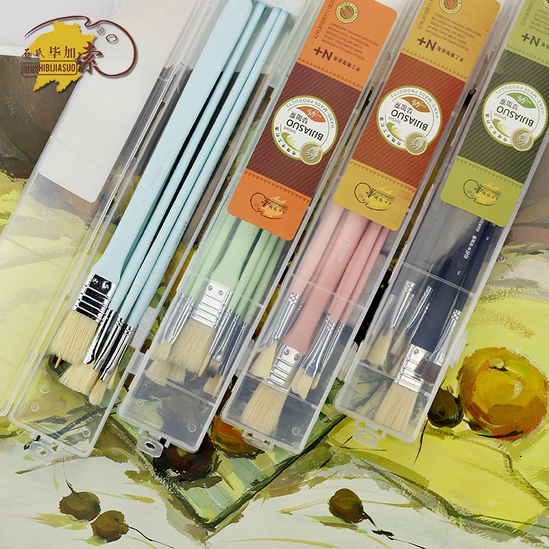 10Pcs/Set Nylon Hair Art Watercolor Paint Brush Oblique Head Artistic Brushes For Acrylic Oil Painting Give Box Variety Style
10Pcs/Set Nylon Hair Art Watercolor Paint Brush Oblique Head Artistic Brushes For Acrylic Oil Painting Give Box Variety Style