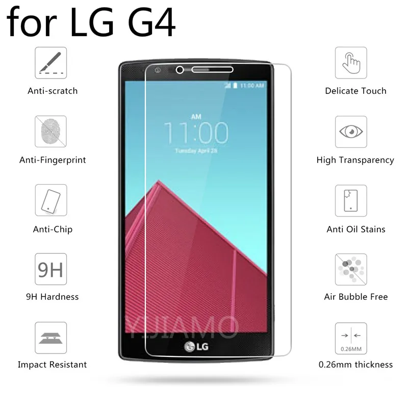 Закаленное стекло 9H премиум класса для LG G4 H818 H815 H810 F500 VS999 Защита экрана G 4