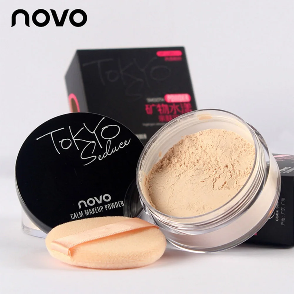 NOVO New 4 Colors Smooth Loose Powder Makeup Transparent Finishing Powder Waterproof Cosmetic For Face Finish Setting With Puff
NOVO New 4 Colors Smooth Loose Powder Makeup Transparent Finishing Powder Waterproof Cosmetic For Face Finish Setting With Puff