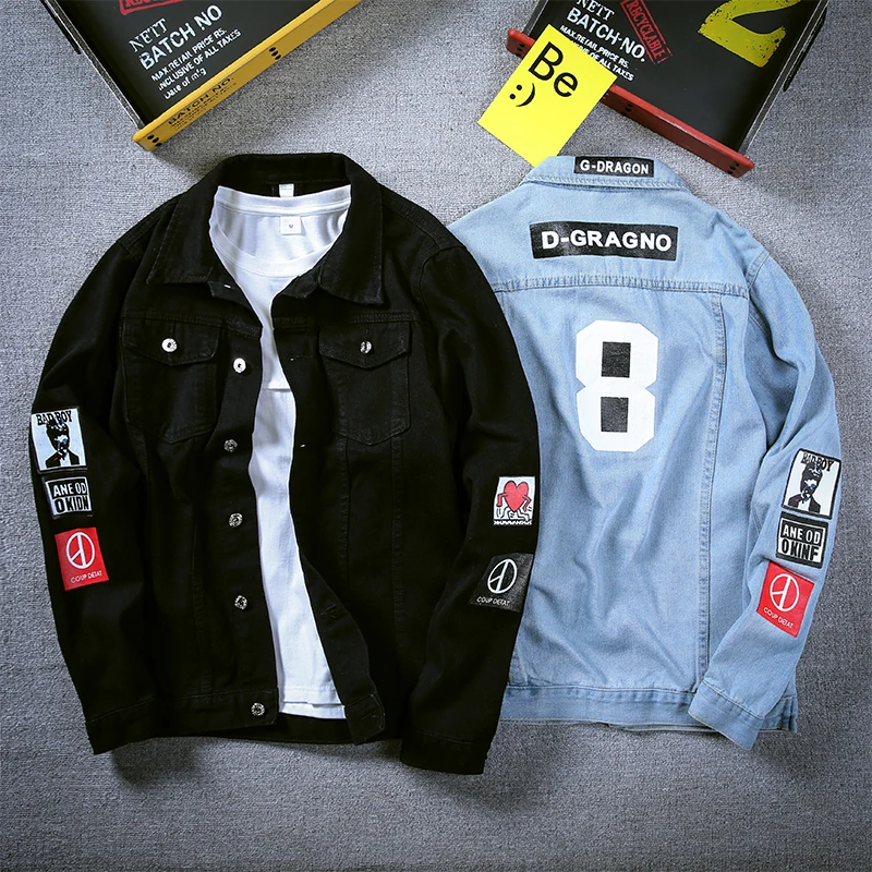 Oversized mens denim jacket 2018 New Long Single Breasted Outerwear Black Blue Denim Cowboy Jean Coats Plus Size S-4XL 5XL #926
Oversized mens denim jacket 2018 New Long Single Breasted Outerwear Black Blue Denim Cowboy Jean Coats Plus Size S-4XL 5XL #926
