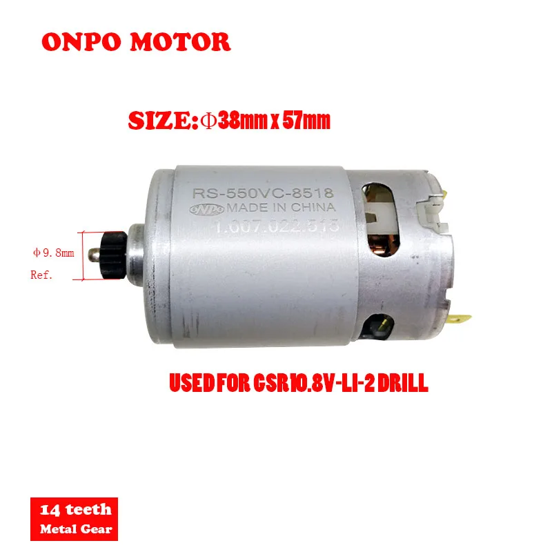 ONPO,RS-550VC-8518, 10,8 В, 11 зубьев, двигатель, может использоваться для Bosch,GSR10.8V-LI-2,3601H68000, аккумуляторная ударная дрель, шуруповерт
ONPO,RS-550VC-8518, 10,8 В, 11 зубьев, двигатель, может использоваться для Bosch,GSR10.8V-LI-2,3601H68000, аккумуляторная ударная дрель, шуруповерт
