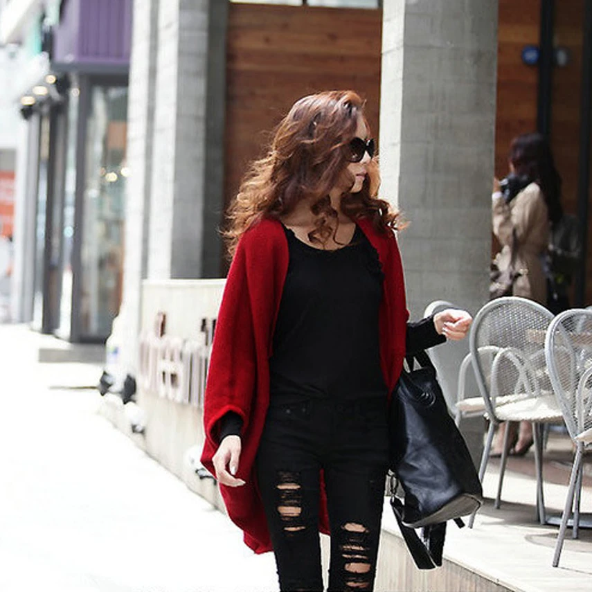 Free shipping 2016 spring candy color loose batwing sleeve long cardigan cape outerwear women's Sweaters high quality
Free shipping 2016 spring candy color loose batwing sleeve long cardigan cape outerwear women's Sweaters high quality
