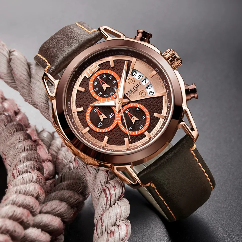 New Genuine Leather Strap Men Watches Sports Brown Army Military Quartz Watch Top Brand Luxury Casual Men Wrist Watch Clock saat
New Genuine Leather Strap Men Watches Sports Brown Army Military Quartz Watch Top Brand Luxury Casual Men Wrist Watch Clock saat