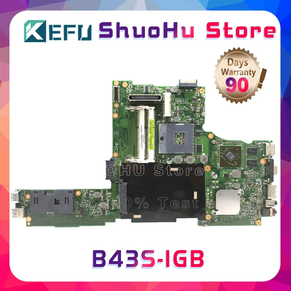 KEFU For ASUS B43S B43E/S B43F B43E B43 REV:2.0 Laptop Motherboard Tested 100% Work Mainboard
KEFU For ASUS B43S B43E/S B43F B43E B43 REV:2.0 Laptop Motherboard Tested 100% Work Mainboard