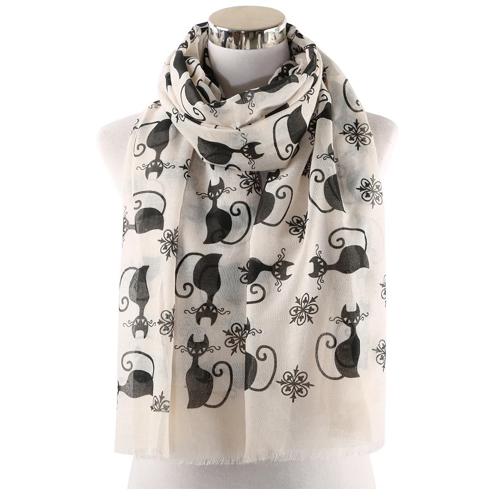 Winfox Pink Grey Cute Black Cat Print Ladies Long Scarf Shawl For Womens Hijab Foulard
Winfox Pink Grey Cute Black Cat Print Ladies Long Scarf Shawl For Womens Hijab Foulard