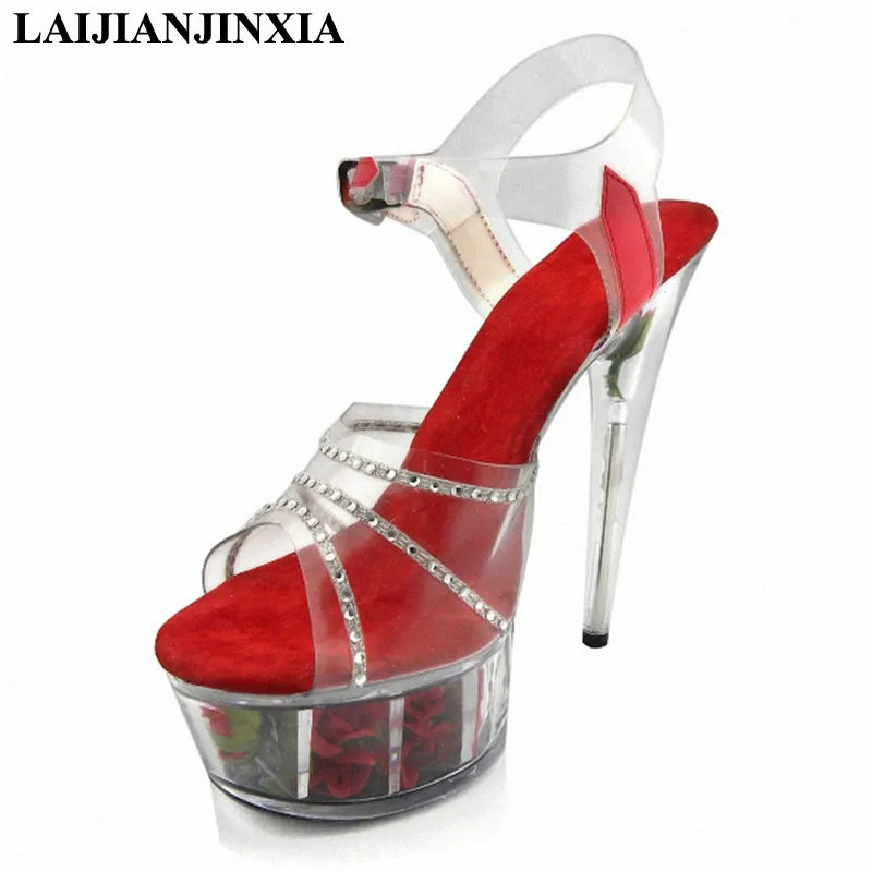 LAIJIANJINXIA New Sexy Strap Style Women 15cm High Heels Platform Sandals Night Club Party Dress Dancing Shoes Pole Dance Shoes
LAIJIANJINXIA New Sexy Strap Style Women 15cm High Heels Platform Sandals Night Club Party Dress Dancing Shoes Pole Dance Shoes