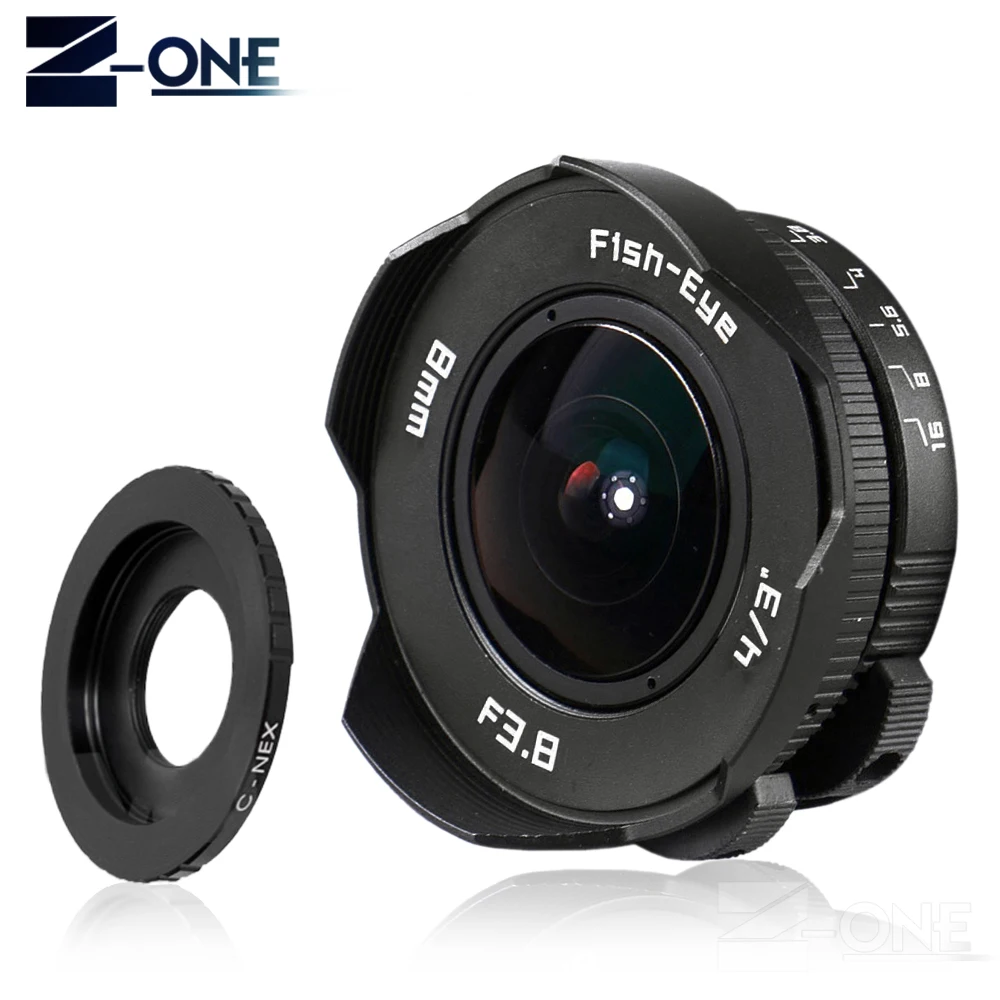 NEW 8mm F3.8 Fish-eye C mount Wide Angle Fisheye Lens Focal length Fish eye Lens Suit For Sony NEX-5R NEX-F3 NEX-7 NEX-5N NEX-5C
NEW 8mm F3.8 Fish-eye C mount Wide Angle Fisheye Lens Focal length Fish eye Lens Suit For Sony NEX-5R NEX-F3 NEX-7 NEX-5N NEX-5C
