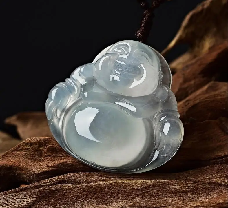 C134R Bold Jade Burma A goods jade ice species Buddha pendant Yuver buddha female style variety