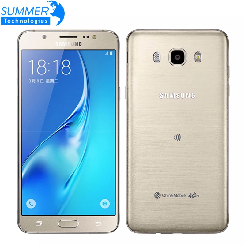 Original Samsung Galaxy J7 J7108 Octa Core Dual SIM FDD/TDD LTE Mobile Phone 3G RAM 16G ROM 5.5" 13.0MP NFC Cell | Мобильные