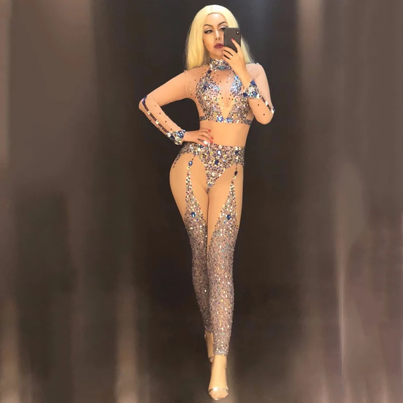 Women Jazz Costume Rhinestone Bodysuit Pole Dance Performance Clothing Nightclub DJ Gogo Stage Wear Beyonce Jumpsuit DNV10536
Women Jazz Costume Rhinestone Bodysuit Pole Dance Performance Clothing Nightclub DJ Gogo Stage Wear Beyonce Jumpsuit DNV10536