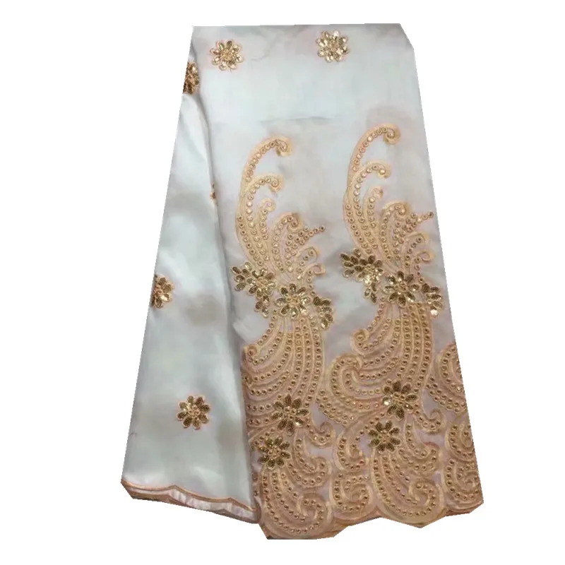 2018 African George Lace Fabric Good Quality Indian George Lace Fabric For Wedding Dress gold sequins zgl3-27
2018 African George Lace Fabric Good Quality Indian George Lace Fabric For Wedding Dress gold sequins zgl3-27