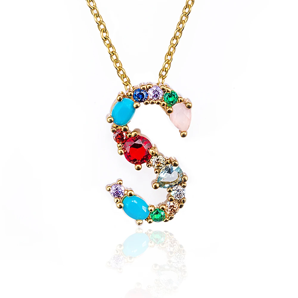 Beiver Fashion Exquisite Gold Letter Pendant & Necklaces Micro Pave Cubic Zirconia Jewelry for Mother's Day Gifts Drop Shipping
Beiver Fashion Exquisite Gold Letter Pendant & Necklaces Micro Pave Cubic Zirconia Jewelry for Mother's Day Gifts Drop Shipping