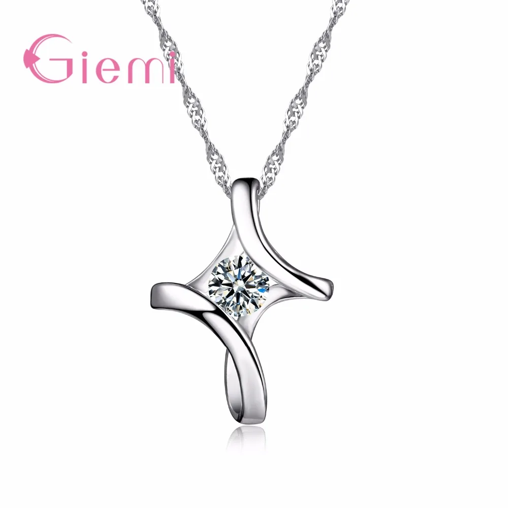 Classic Simple Genuine 925 Sterling Silver Pendant Necklace Fill Clear CZ Stones For Women Girls Gifts Fast Shipp
Classic Simple Genuine 925 Sterling Silver Pendant Necklace Fill Clear CZ Stones For Women Girls Gifts Fast Shipp