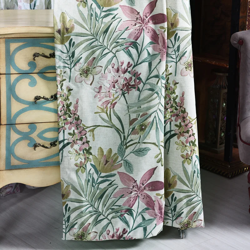 Cotton Linen Green Curtains Finished American Pastoral Custom Curtains for Living Dining Room Bedroom
Cotton Linen Green Curtains Finished American Pastoral Custom Curtains for Living Dining Room Bedroom
