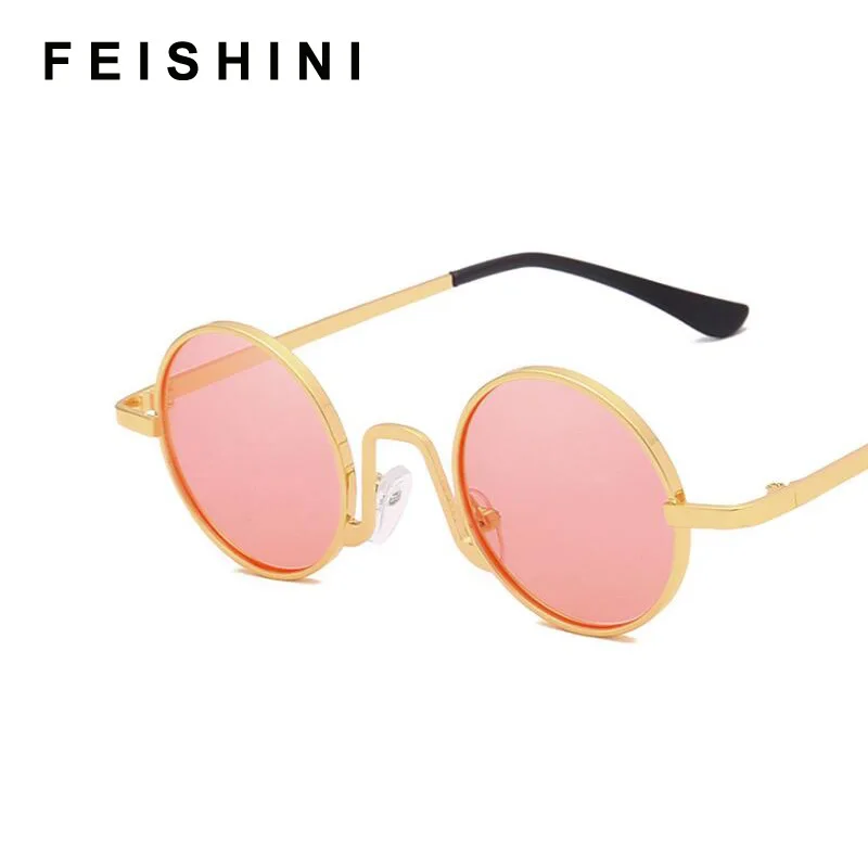 Feishini Red Lens Punk Round Sunglasses Women Luxury Brand Designer Shades Sun Glasses Men Metal Eyewear Yellow Vintage 2019
Feishini Red Lens Punk Round Sunglasses Women Luxury Brand Designer Shades Sun Glasses Men Metal Eyewear Yellow Vintage 2019